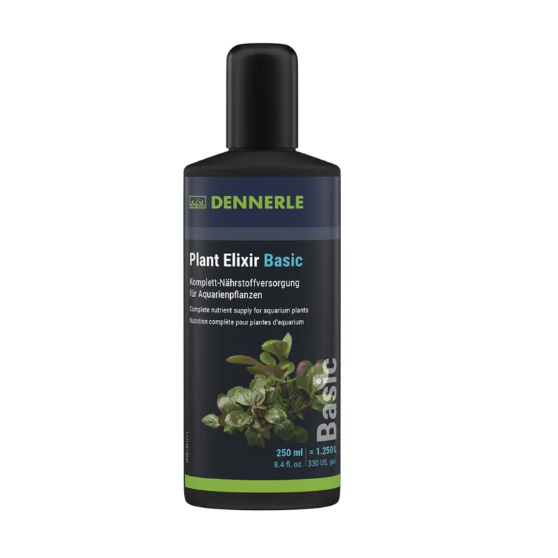 Dennerle Plant Elixir Basic 0,25 Liter -Komplett-Nährstoffversorgung für Wasserpflanzen- Rabatt